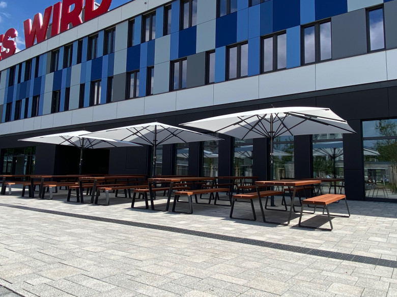 The new outdoor area at Ludwigshafen University of Applied Sciences is ready!