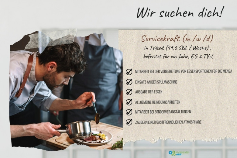 Wir suchen Dich als Servicekraft (m/w/d)