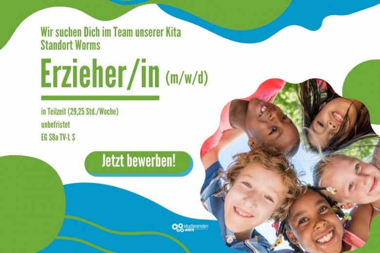 Worms: Wir suchen dich als Erzieher/in (m/w/d)