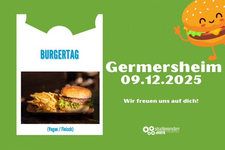 Germersheim: BURGER DAY on December 9th, 2025
