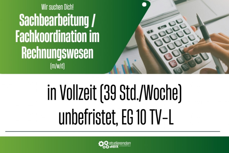 Wir suchen Dich als Sachbearbeitung/Fachkoordination im Rechnungswesen (m/w/d)