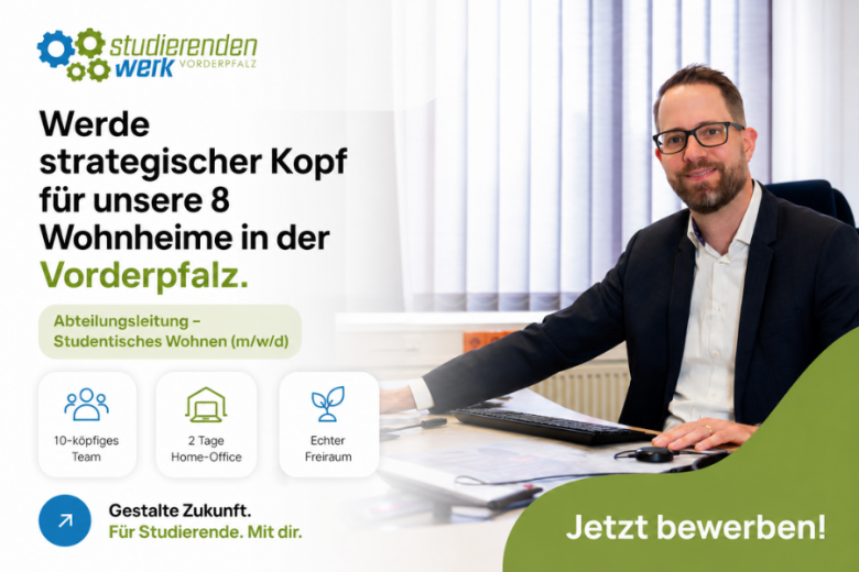 Wir suchen dich als Abteilungsleitung (m/w/d)[RET] -Studentisches Wohnen-